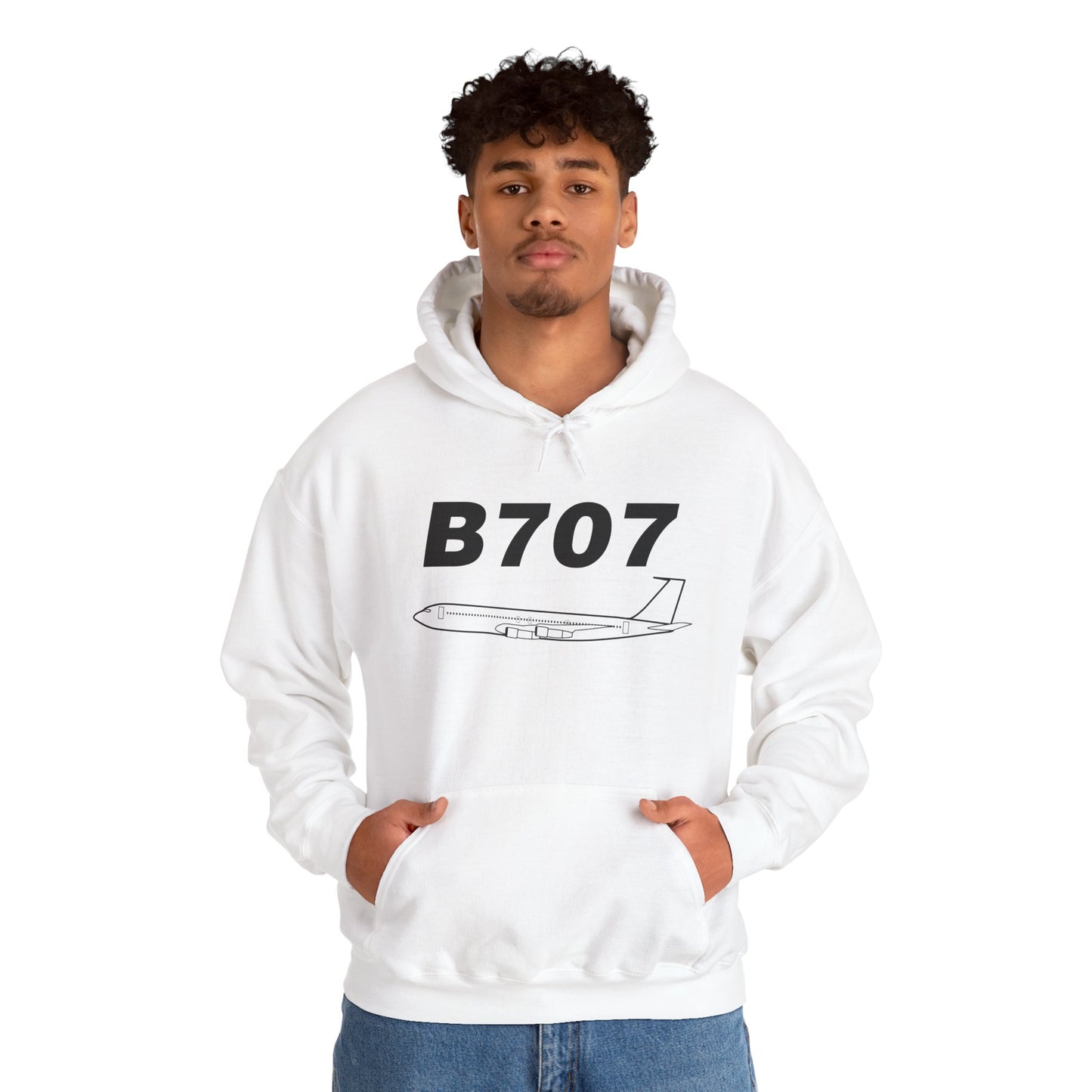Boeing 707 Outline Hoodie