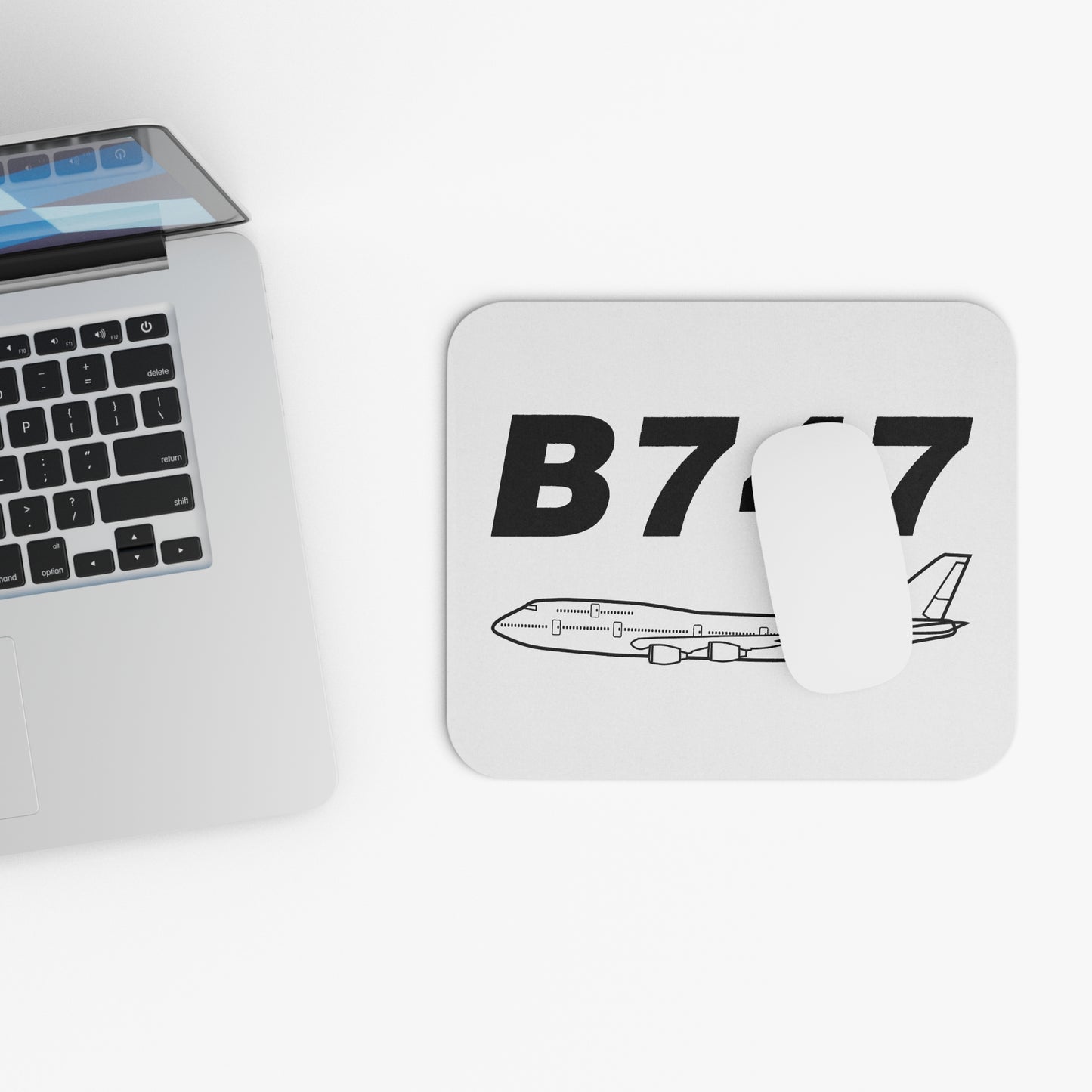 747 Outline Mousepad