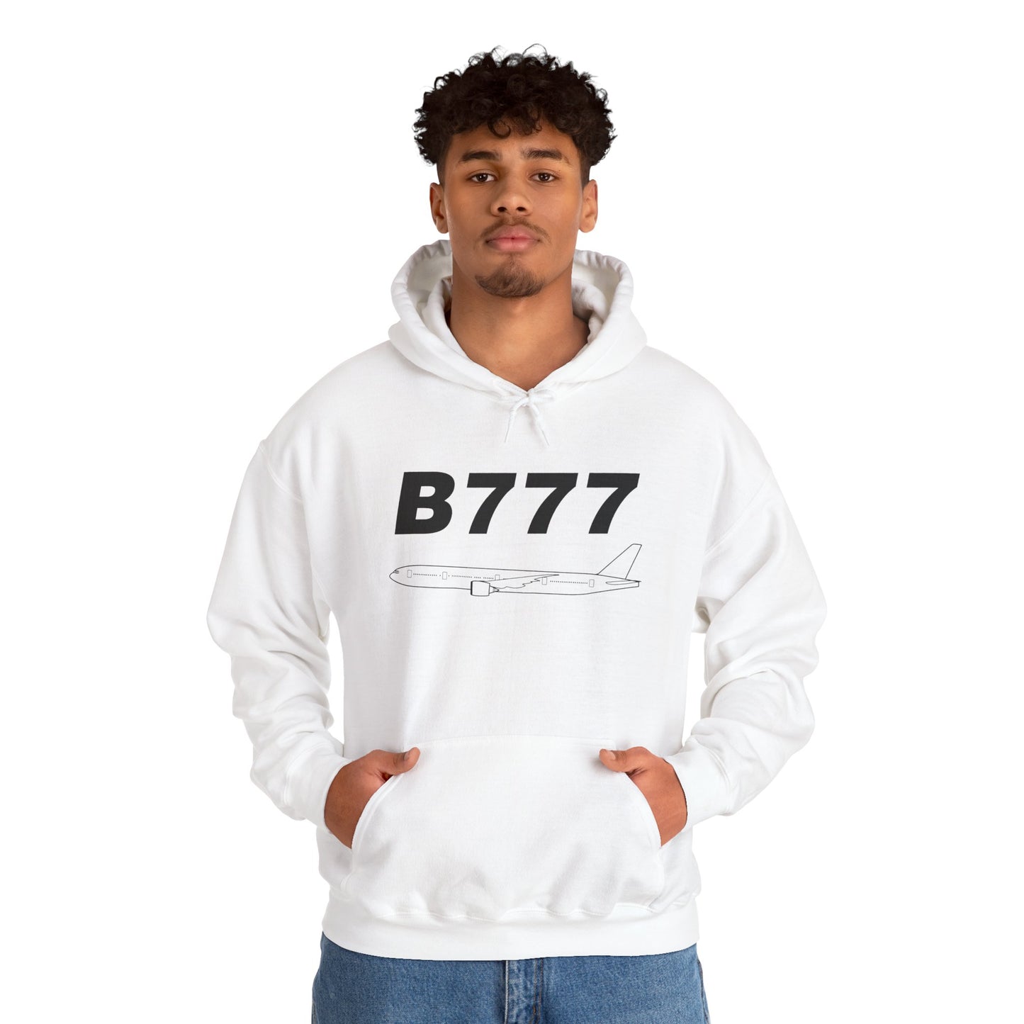 Boeing 777 Outline Hoodie