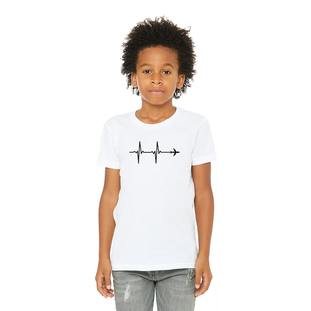 Heart Monitor Airplane T-Shirt