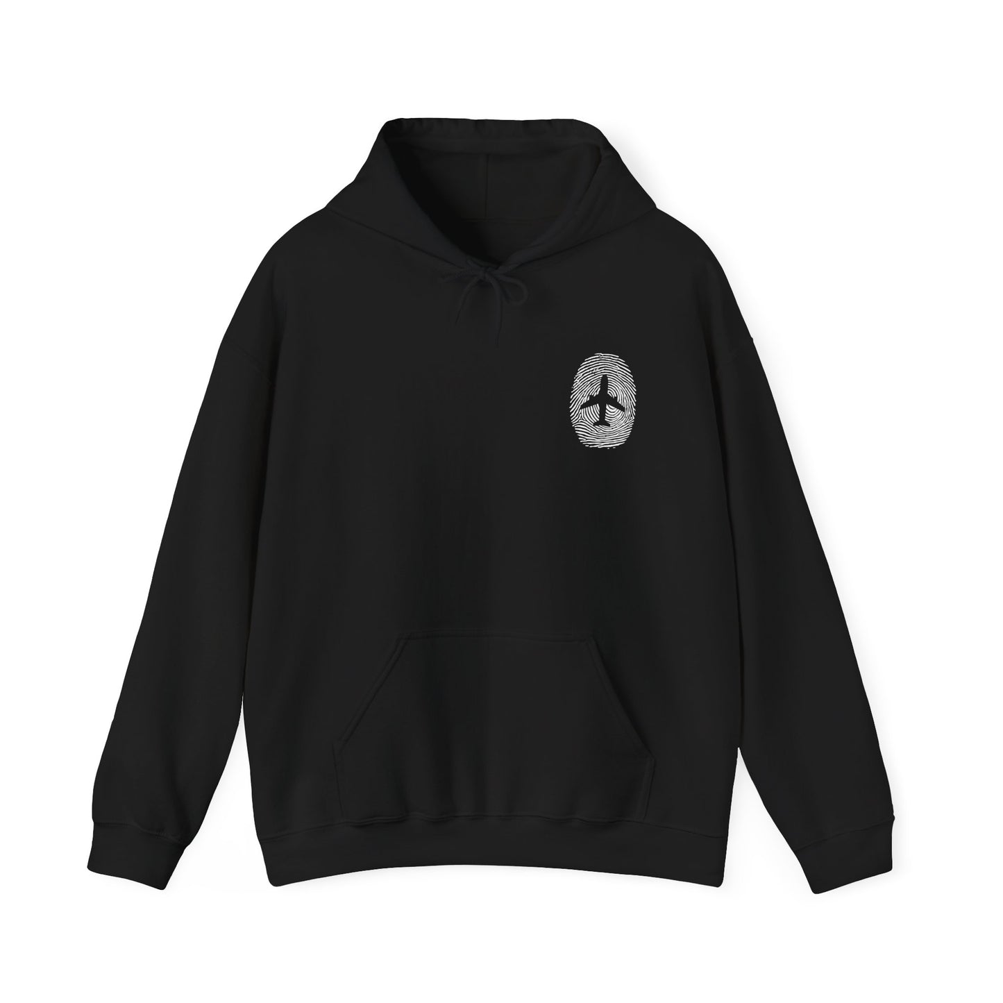 Airplane Fingerprint Hoodie