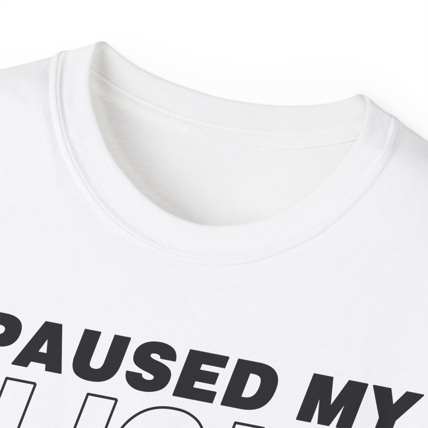 "I Paused My Flight Simulator To Be Here" Funny Aviation T-Shirt