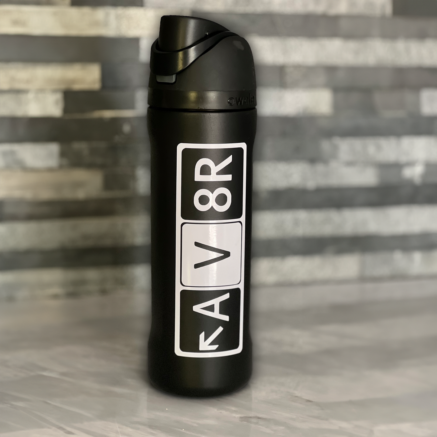 AV8R Single Color Water bottle Decal