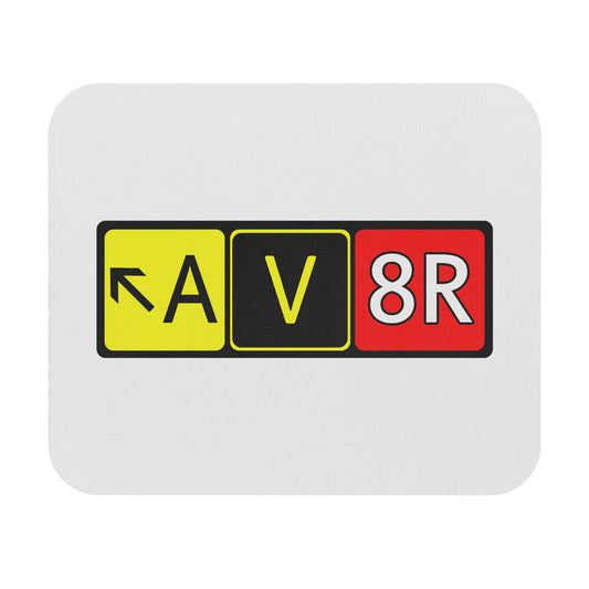 AV8R Airport Taxiway Sign Mousepad