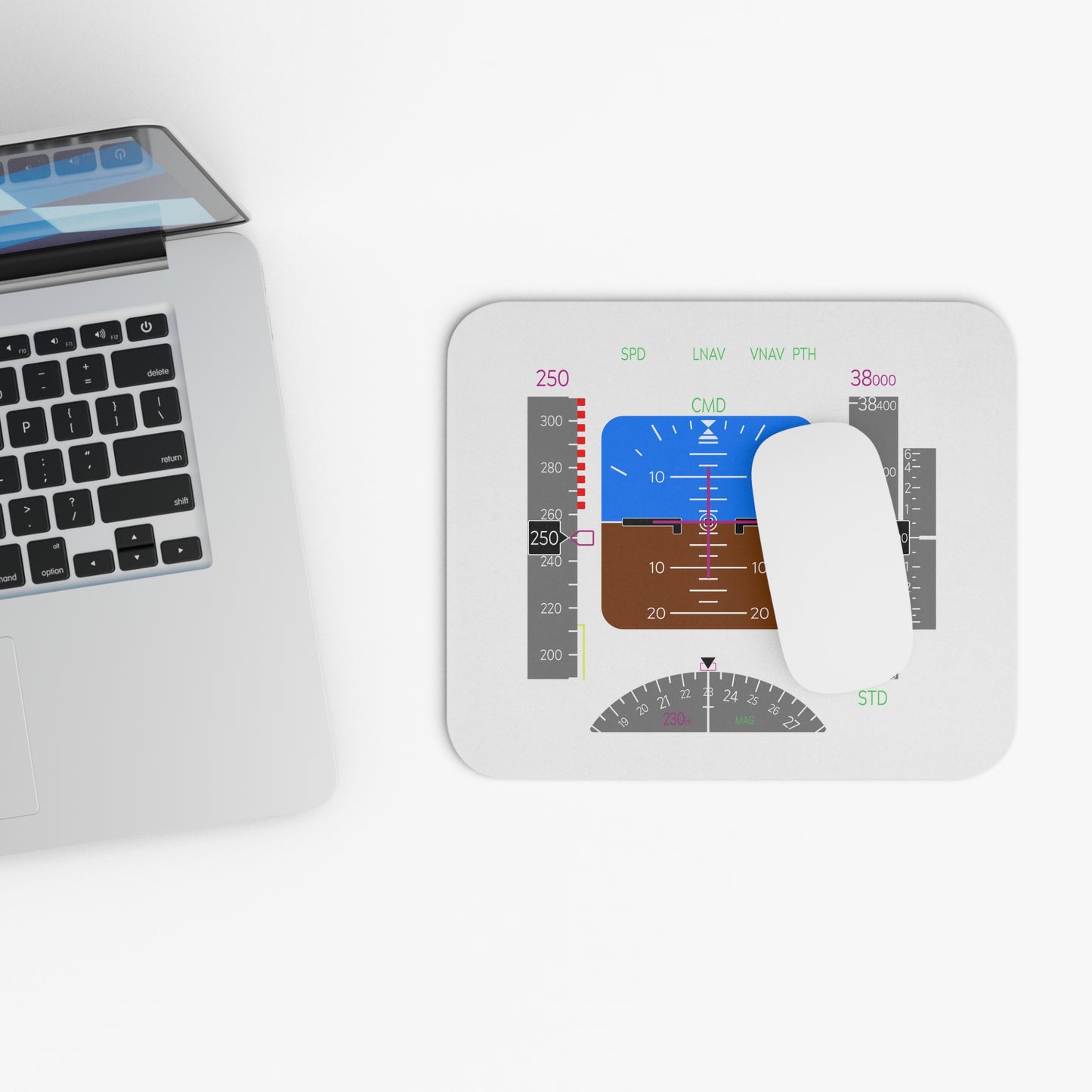 737 Primary Flight Display Mousepad