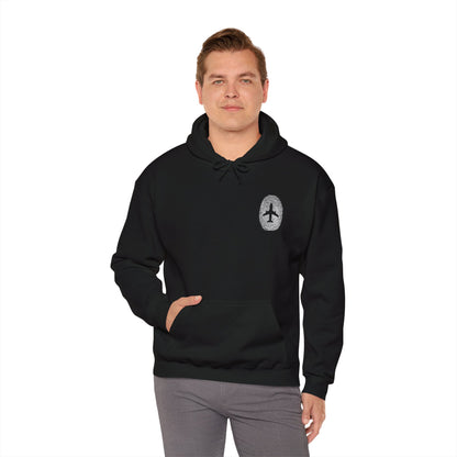 Airplane Fingerprint Hoodie