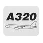 A320 आउटलाइन माउसपैड