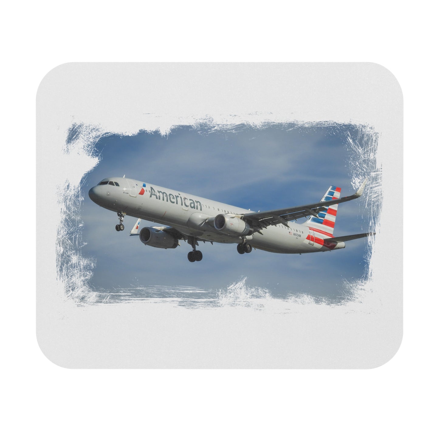 A320 Umriss Mauspad