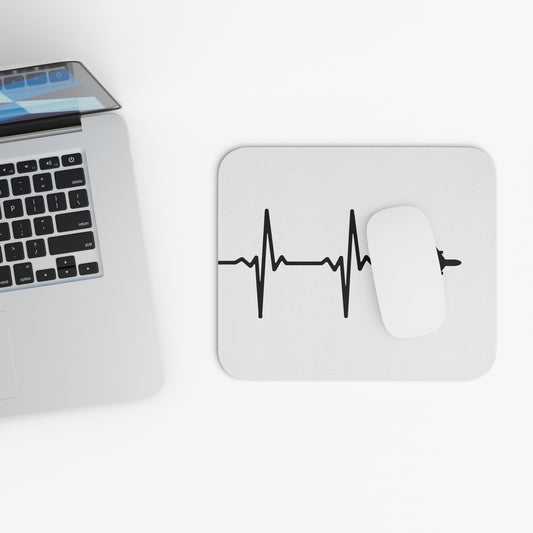 Airplane Heart Monitor Mousepad
