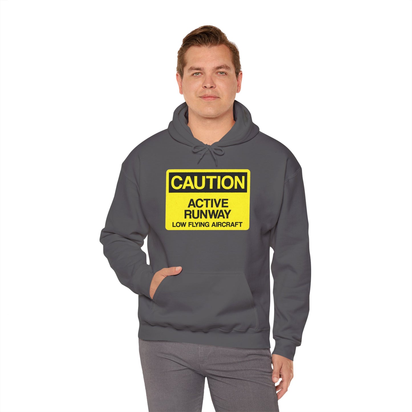 Caution: Active Runway - Low Flying Aircraft Hoodie
