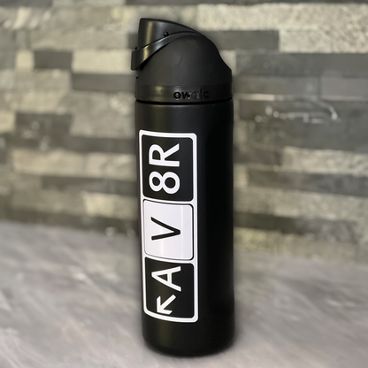 AV8R Single Color Water bottle Decal